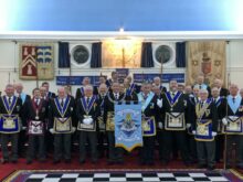 Banner Dedication Columbanus Lodge Provincial Team