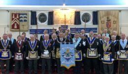 Banner Dedication Columbanus Lodge Provincial Team