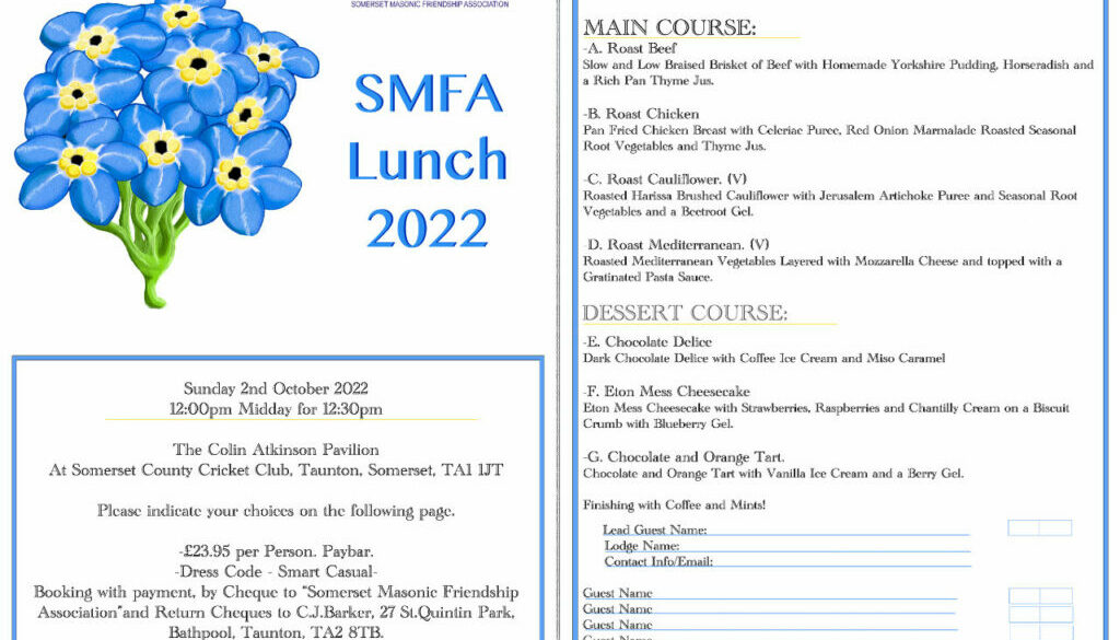 Annual Lunch poster 2022