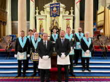 Installating Meeting Festive Board Dec2022In the Temple