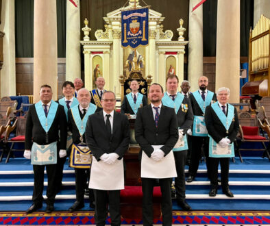 Installating Meeting Festive Board Dec2022In the Temple